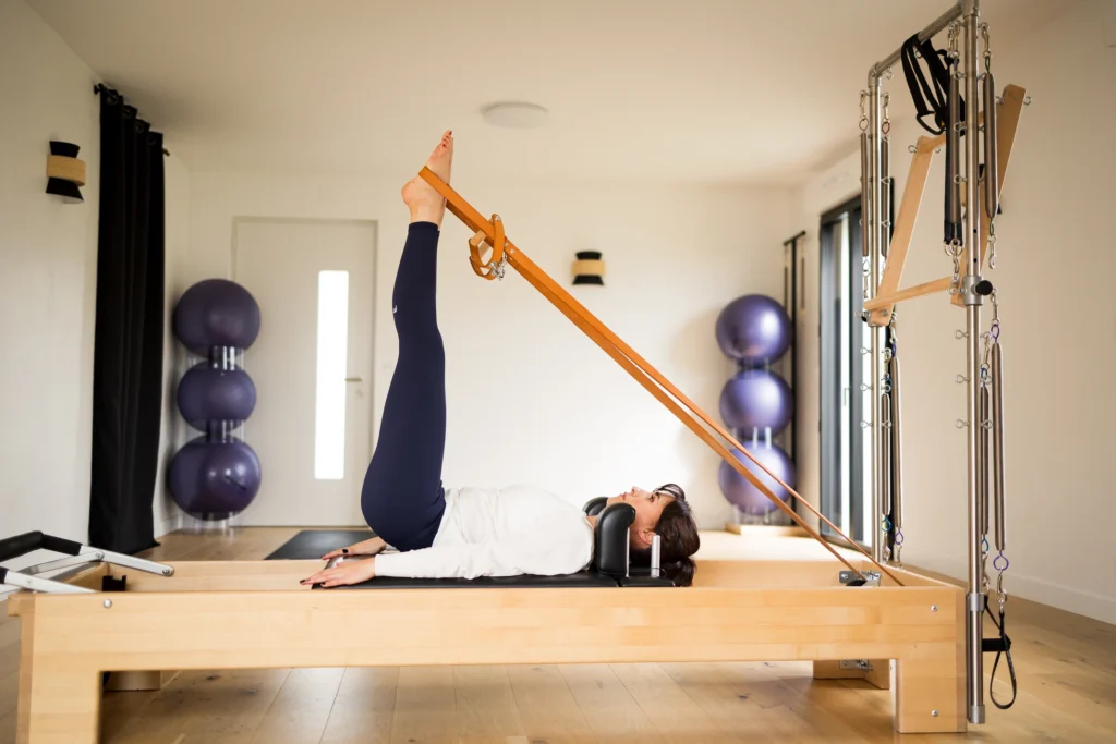 Exercice reformer Pilates
